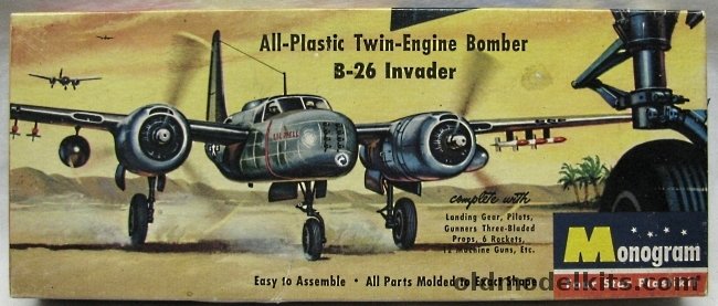 Monogram 1/67 B-26 Invader - Four Star Issue, PA6-98 plastic model kit